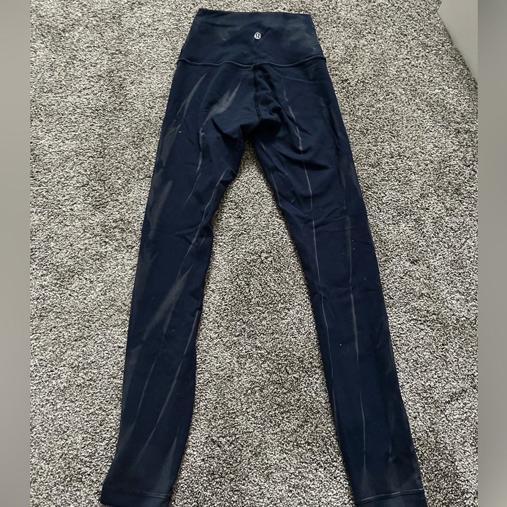 Size 0 Lululemon leggings. No stains, pilling, or rips. Only warn 1 time.